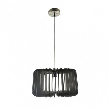 Distribuidor - Lâmpadas Diversas | Colgantes Rustica | COLGANTE EBANO 1XE27 MADERA CAFE REGX40X40 CM Ref: 156494002
